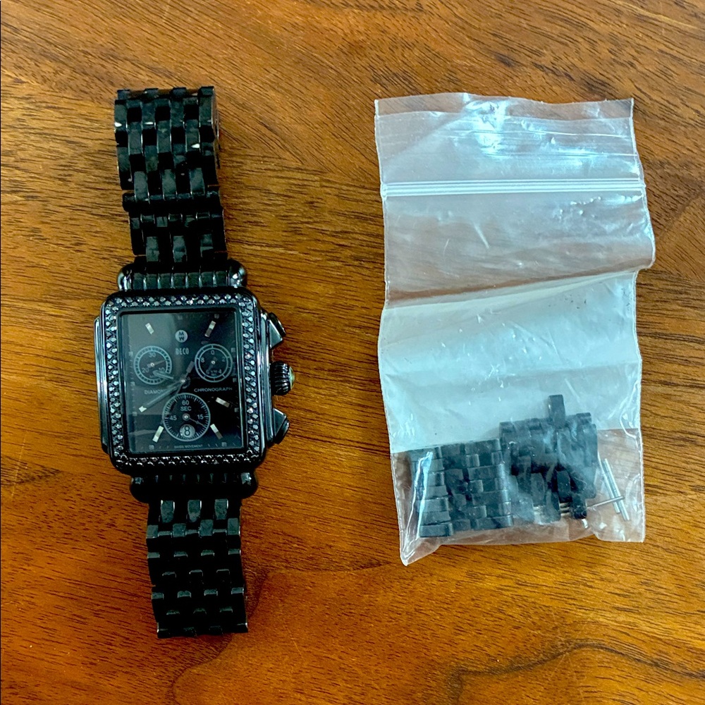 Black Deco Michele watch